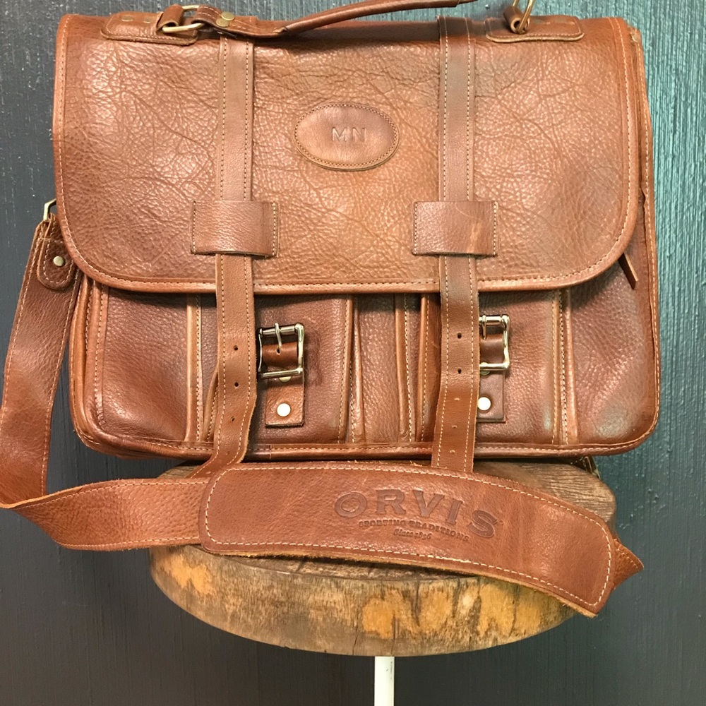 Orvis Briefcase Pebbled Leather